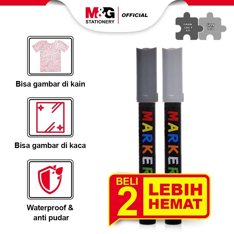 

M&G Acrylic Marker Multifungsi Segala Permukaan Paint Marker Spidol Akrilik