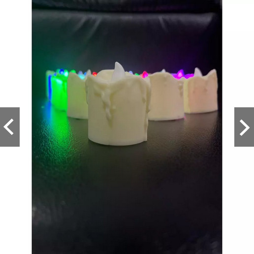 Lampu Lilin Tinggi 5cm-11cm Led Sumbu Goyang - Lilin Meleleh Elektrik - SMALL