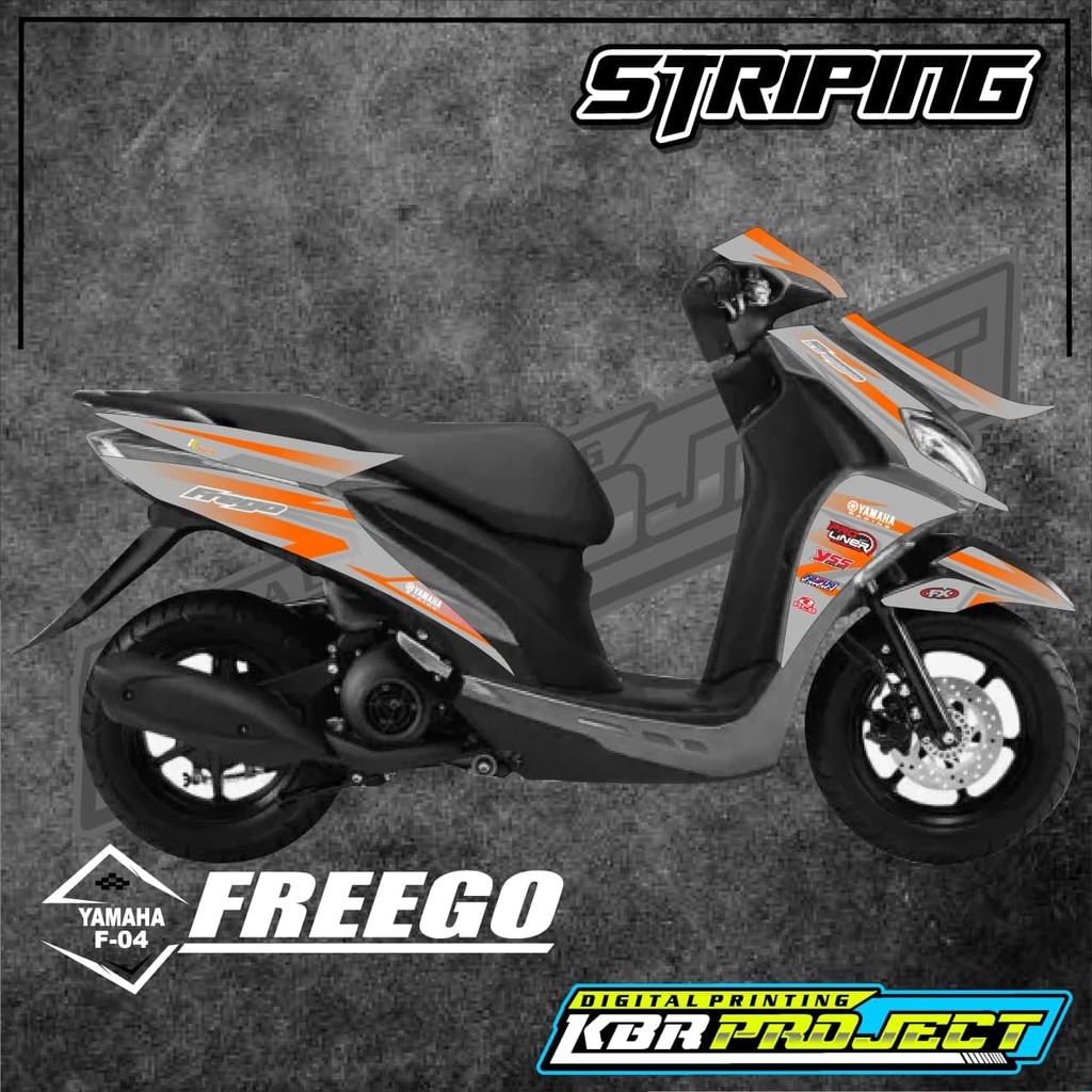 Stiker Freego Striping Freego Motor Yamaha Motor Sticker Variasi Racing