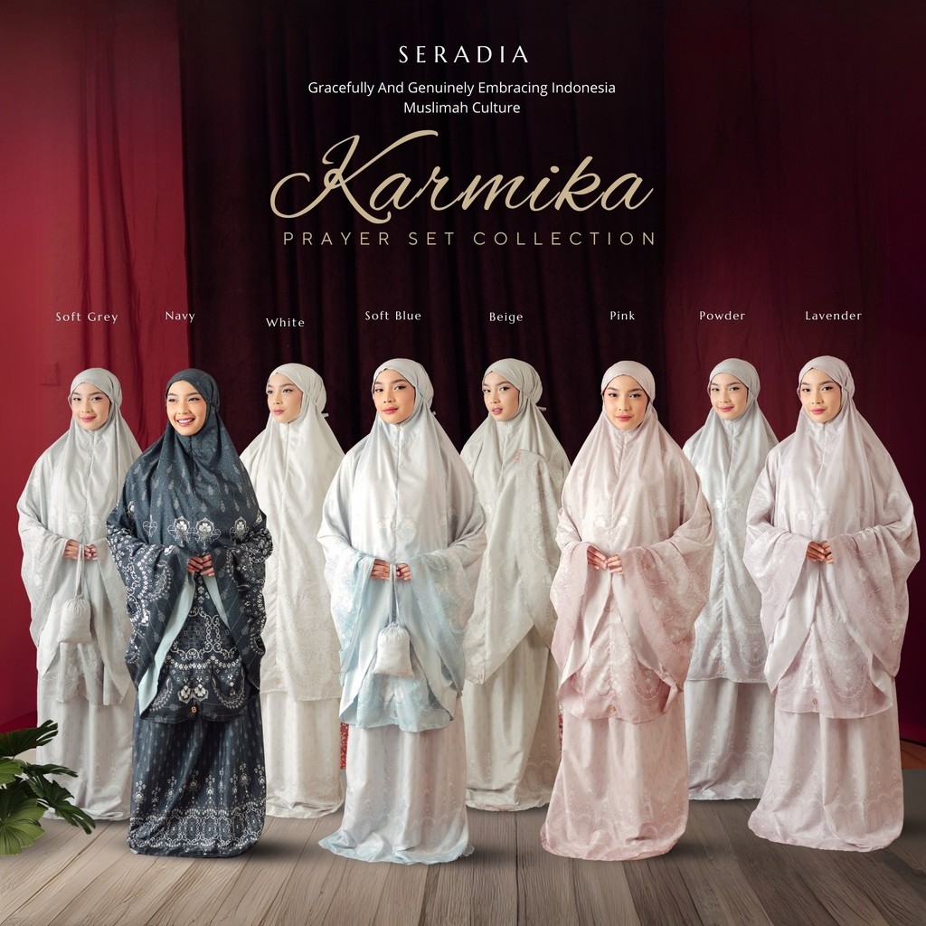 Seradia -  Mukena Motif Karmika - Travel Size 2in1