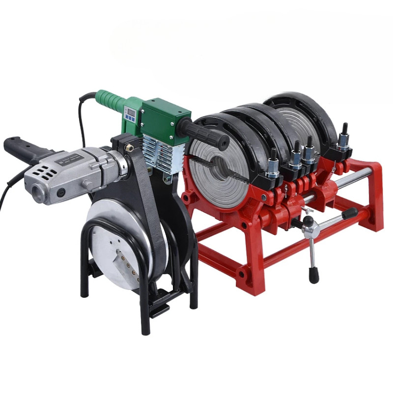 63-200 Manual Type Butt Welding Machine PE Fusion Welding Machine Pipe Hot Melt Machine Digital Disp