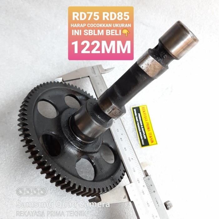 A12 RD75 RD85 SEKEN GEAR CAM SHAFT GIGI DAN NOKEN AS KUBOTA RD 75 85 - AS SAJA Langsung Dikirim
