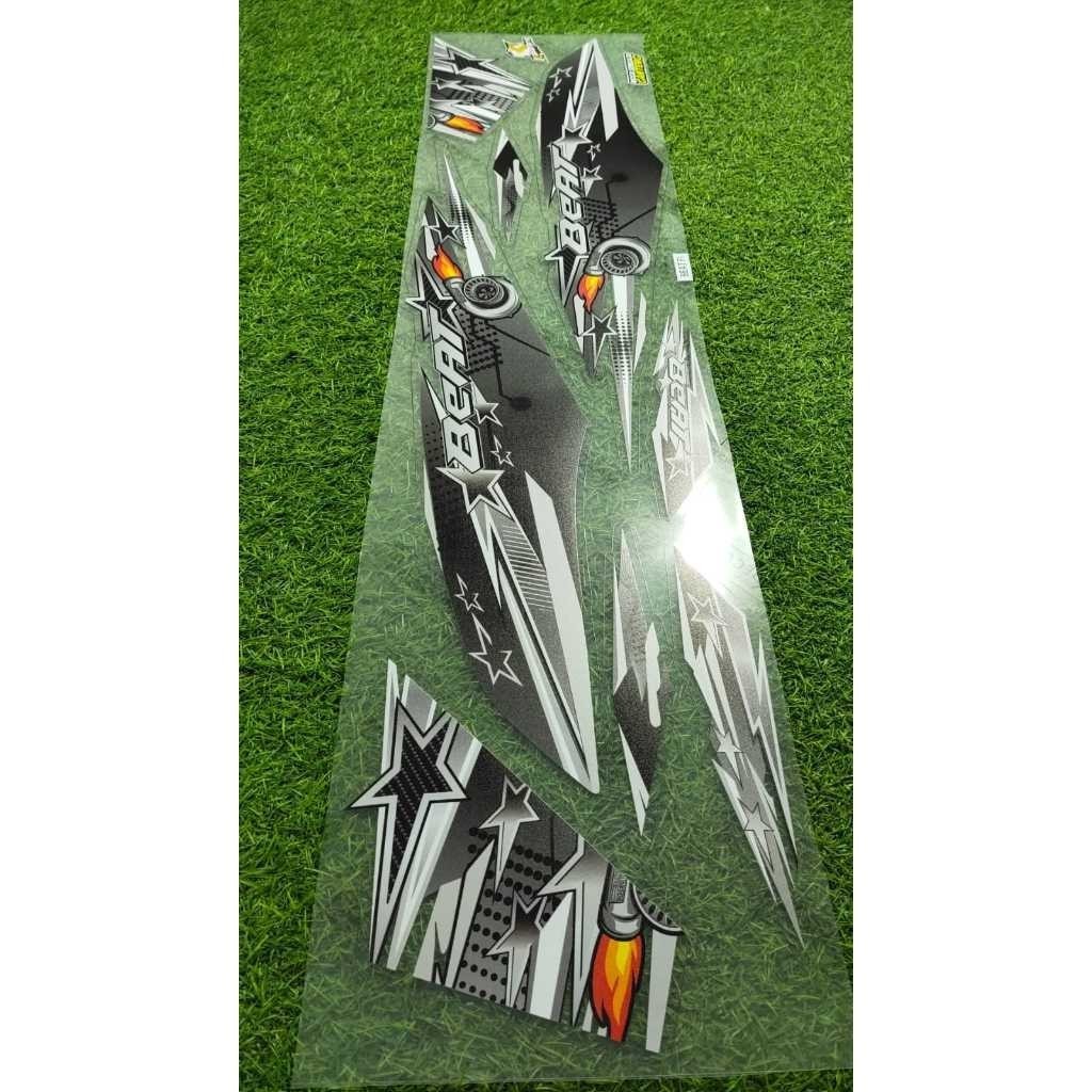 Stiker Beat Street 2016/2017/2018/2019 Variasi 135 Style | Sticker Motor Beat Fi Bahan Bening Motif 