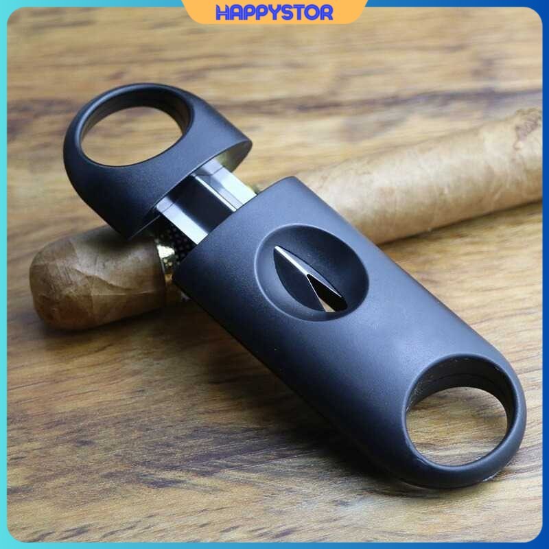 

KNIFEZER Pemotong Rokok Cerutu Cigar Cutter Guillotine Blade V Cut - 0810S