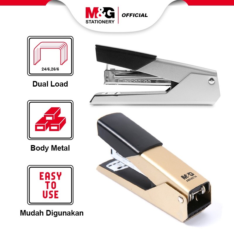 

M&G Staples Staple Metal Multi-fungsi MF-01 Dual-load Isi HD-10 & 24/6