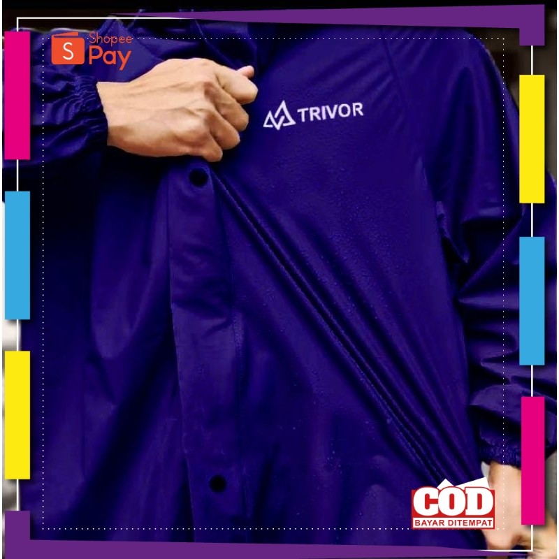 [PREMIUM BAHAN TEBAL] jas hujan raincoat TRIVOR original langsung produsen