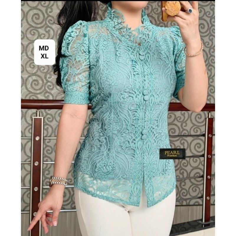 ES Atasan Kebaya Renda Premium/Blouse kekinian/Atasan Kebaya Wanita/atasan wanita kekinian