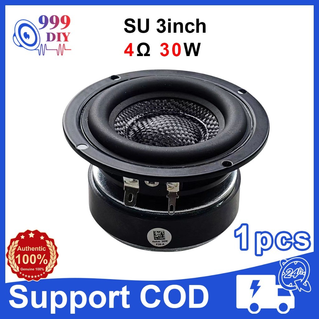 999DIY SU 3 inches 4Ω 30W Midrange Speaker 3” full range speaker 3inch speaker 3inch bass