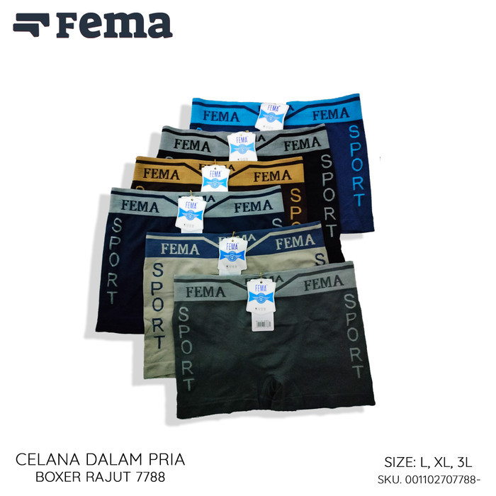 Celana Dalam Pria Boxer Fema 7779