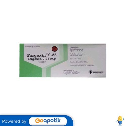Fargoxin 0.25 Mg Box 100 Tablet