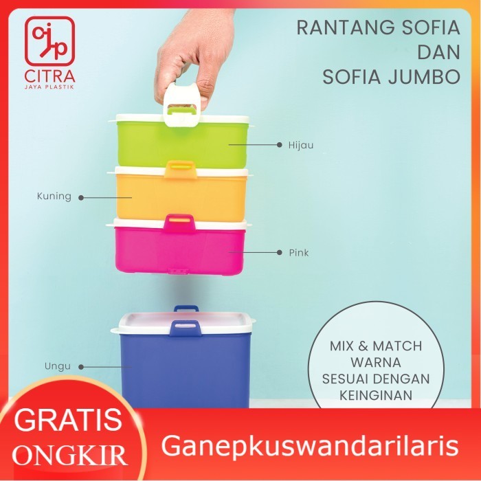 Rantang Plastik Susun 4 Locking system Ukuran Jumbo Rantang Bekal Ganepkuswandarilaris