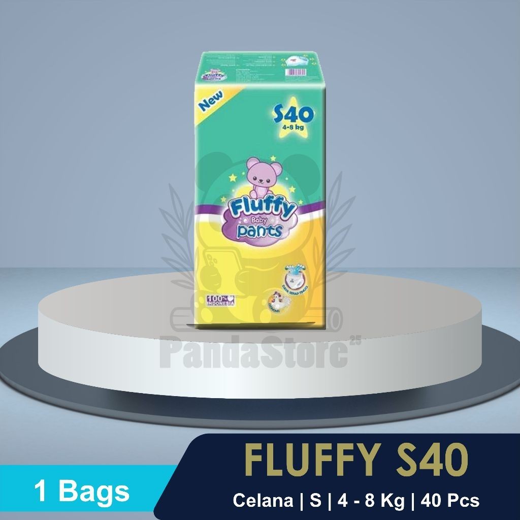 Terlaris [ 1 BALL ] Popok Bayi Fluffy S40 | Fluffy Pampers | Daya Serap Tinggi | Ekonomis & Nyaman