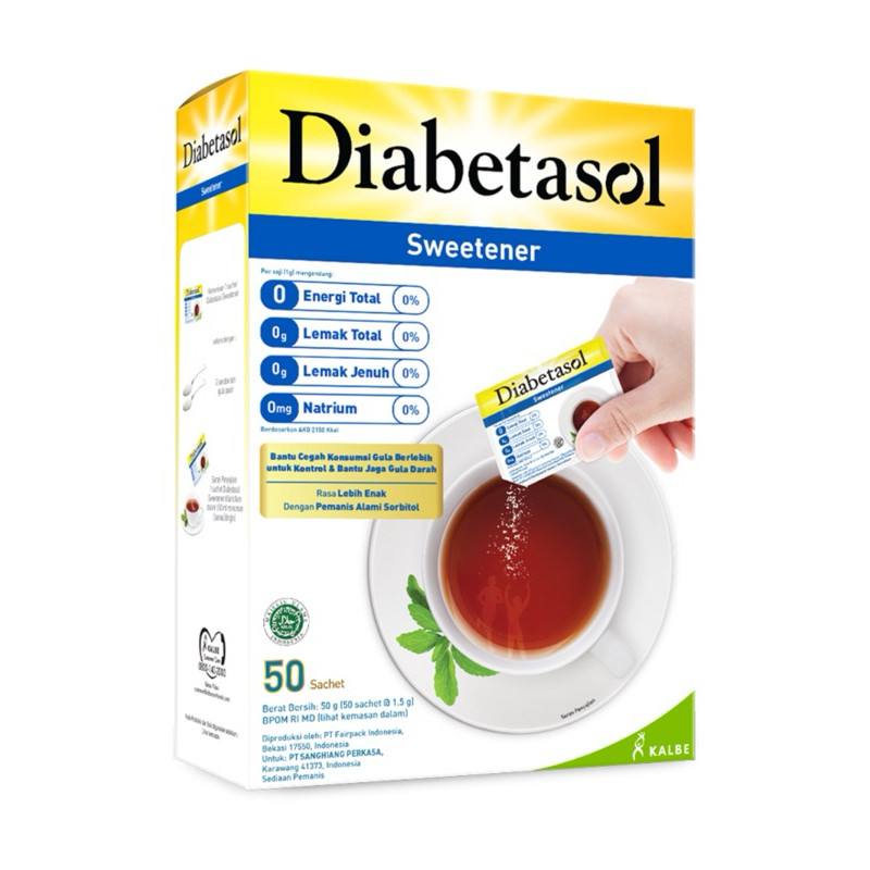 

Diabetasol Sweetener Gula Zero Calorie 50 g