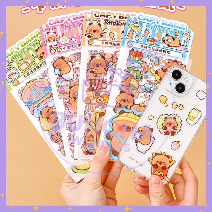 

BW PROMO Stiker blink kapibara capybara lucu Sticker Impor viral aesthetic