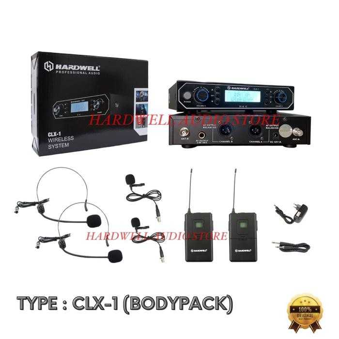 Mic Wireless Hardwell CLX 1 Original Double Mic Clip On Headset