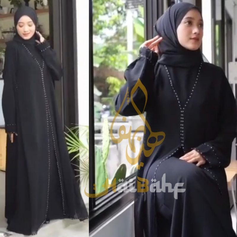 Promo Abaya Gamis Turkey Maxi Dress Hitam Abaya Arab Saudi Sifon Exclusive