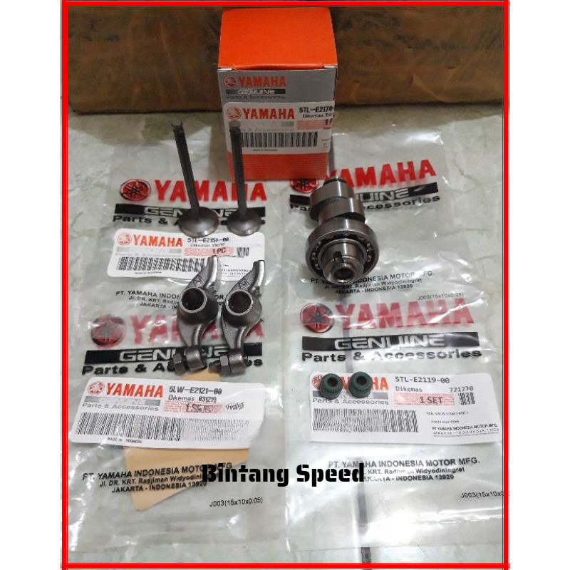 Original Yamaha Paket Noken As + Pelatuk Klep + Klep Set + Seal Klep Mio Sporty Mio Smile Mio Soul K