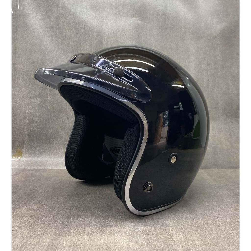 Helm Bogo List Chrome Retro ABS Ori SNI Untuk Cowok dan Cewek Terbaru (COD)