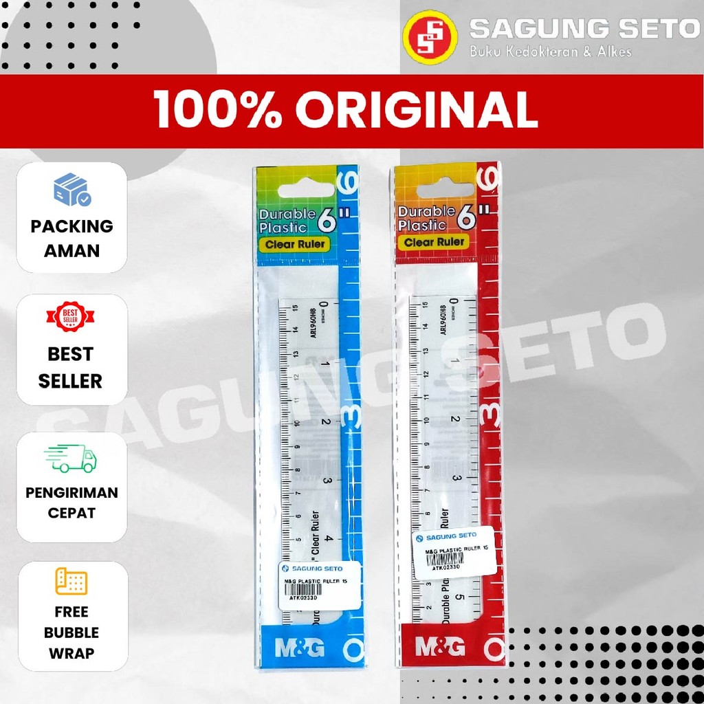

M&G PLASTIC RULER 15CM ARL960H8 / PENGGARIS PLASTIKK UKURAN 15 CM