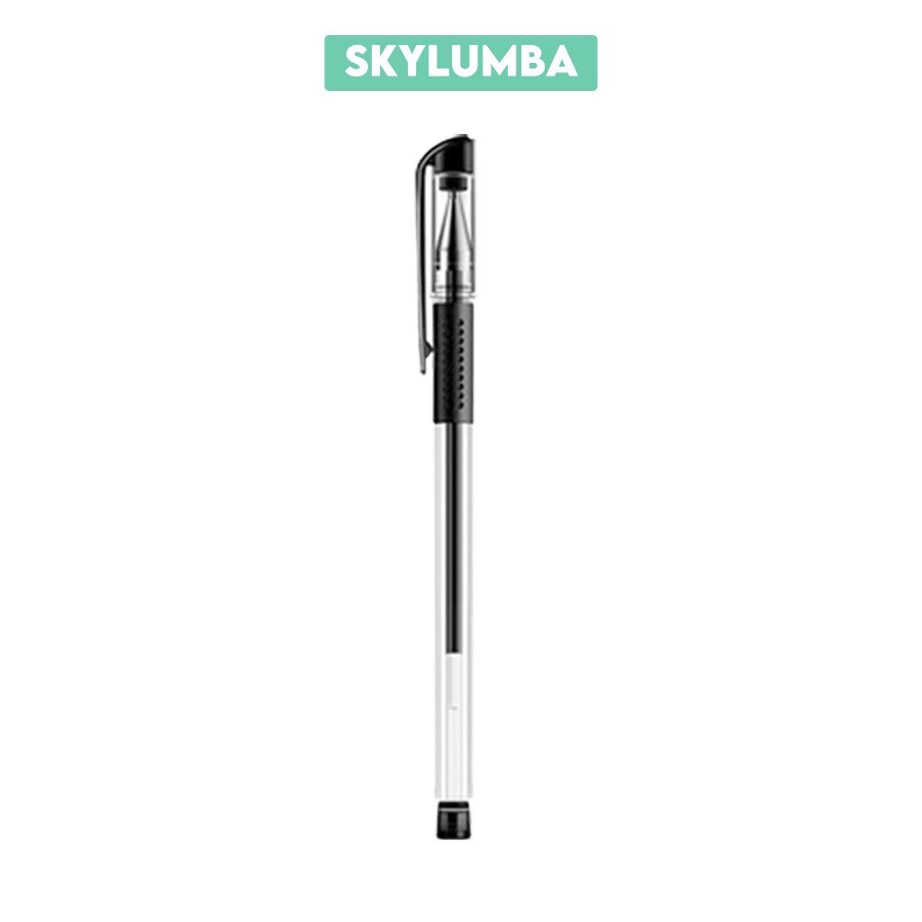 

Pulpen Gel Tinta Hitam Cair Pena Alat Tulis Sekolah Bolpen Warna Hitam - PT01