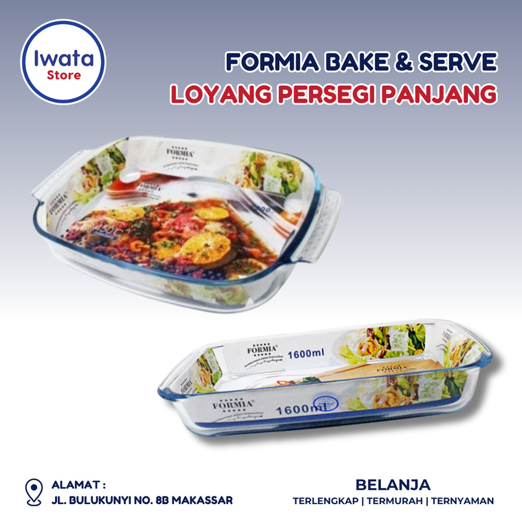 FORMIA BAKE & SERVE LOYANG PERSEGI PANJANG