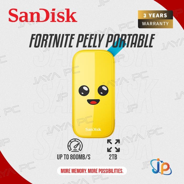 SanDisk Portable SSD External Fortnite Peely E30 2TB - 2 TB USB C 3.2
