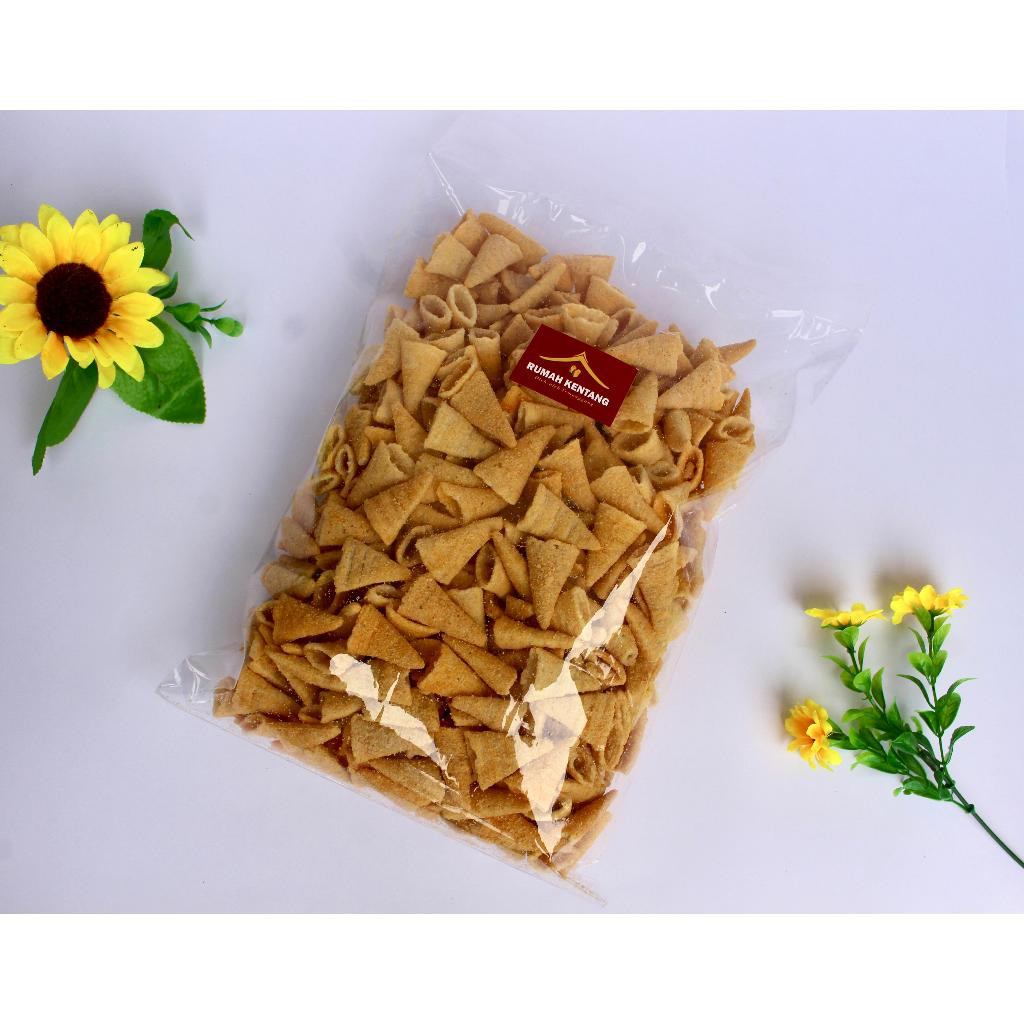 

Terbaru Snack trompet Yola Trompet Rasa Rumput Laut snack kentang terompet balado