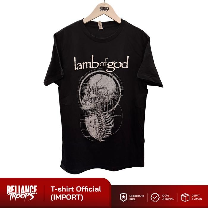 T-shirt Official | Lamb Of God - Black Static Tour