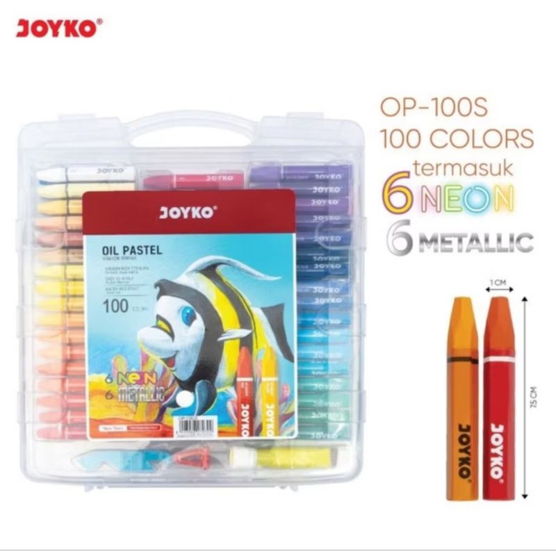 

Krayon Joyko 100 Warna Oil Pastel 100 Warna OP-100S (Non-Toxic)