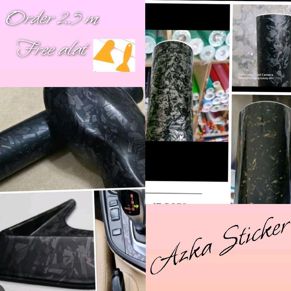 Skotlet motor carbon forged 3d hitam stiker sekotlet motor carbon forget 3 d gold 3d silver