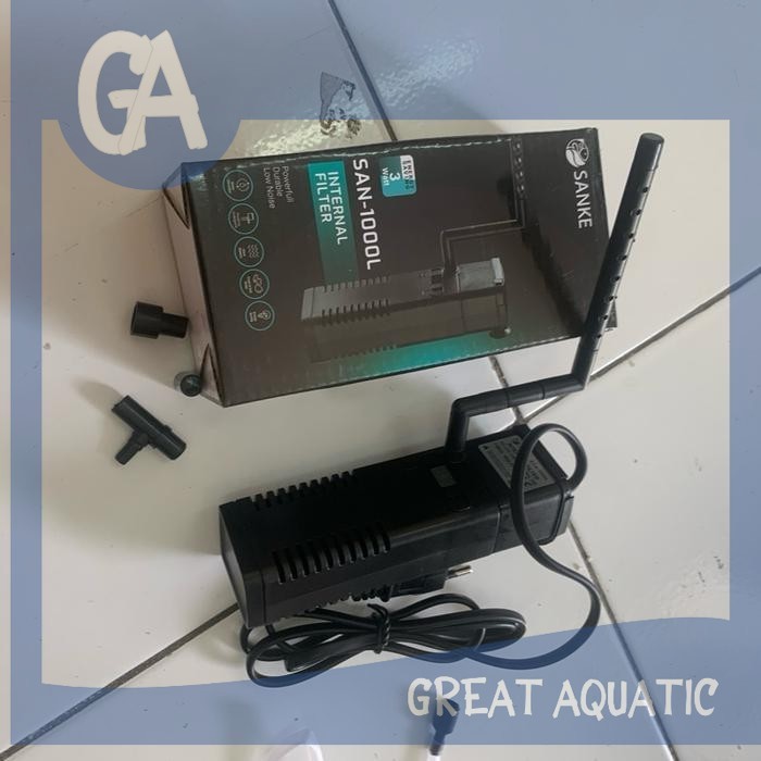 pompa filter aquarium internal filter mini SANKE SAN 1000 L 1000L low watt