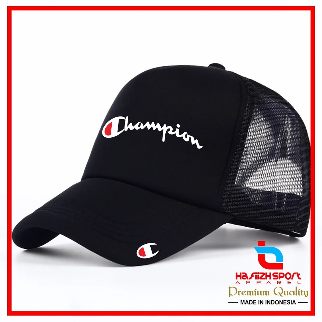 TOPI CHAMPION / TOPI JARING CHAMPION   / TOPI TRUCKER CHAMPION PREMIUM BISA COD