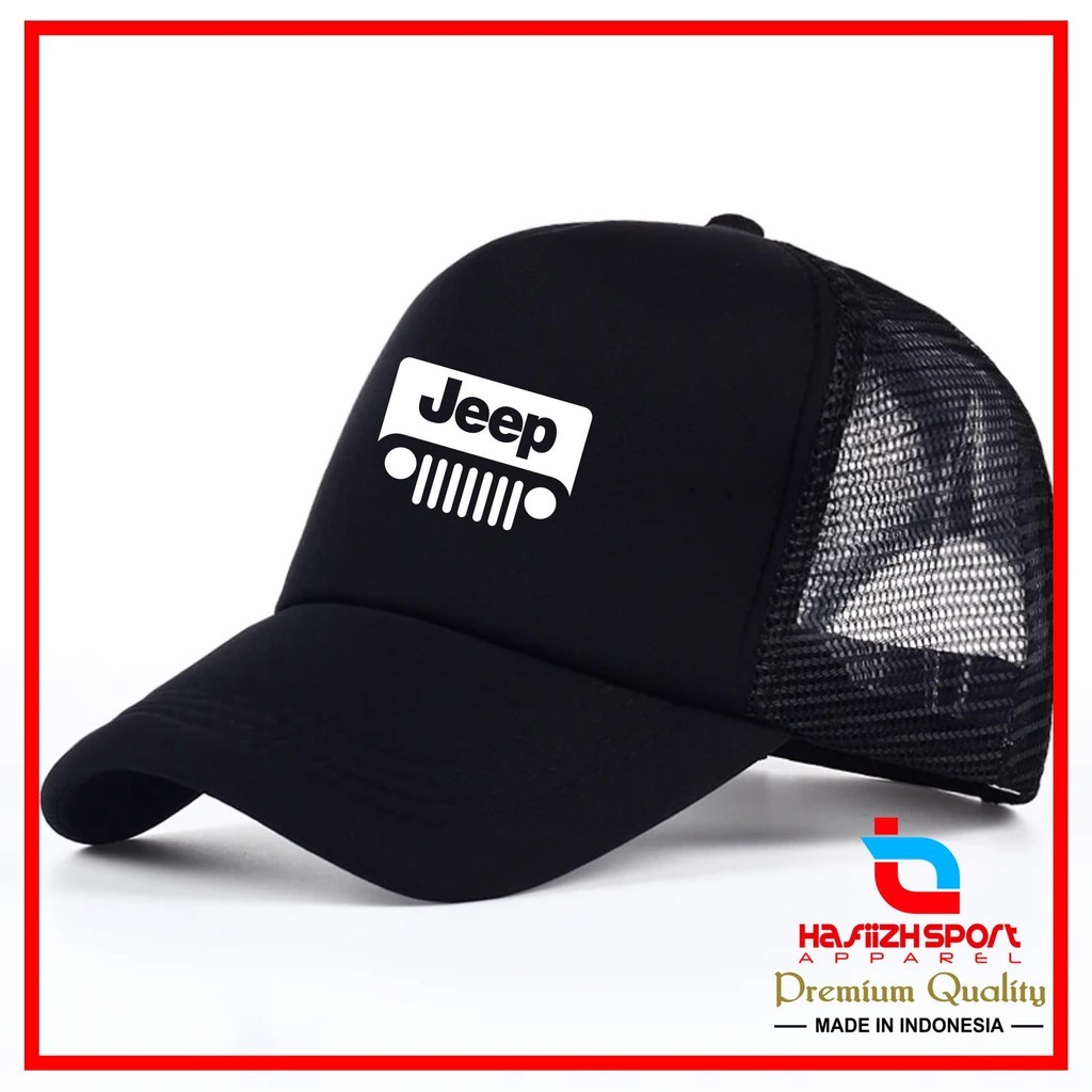 TOPI JEEP / TOPI JARING JEEP / TOPI TRUCKER JEEP PREMIUM BISA BAYAR DITEMPAT (COD)