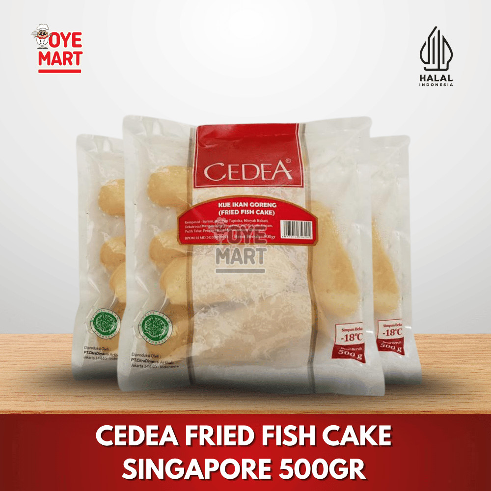 

CEDEA FRIED FISH CAKE SINGAPORE 500GR / KUE IKAN GORENG