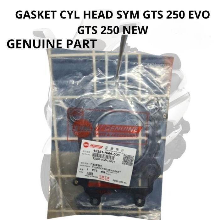 Gasket Cylinder Head Original Sym Gts Evo 250 Sym Gts 250 Evo Sym 250 Gts evo Genuine Part