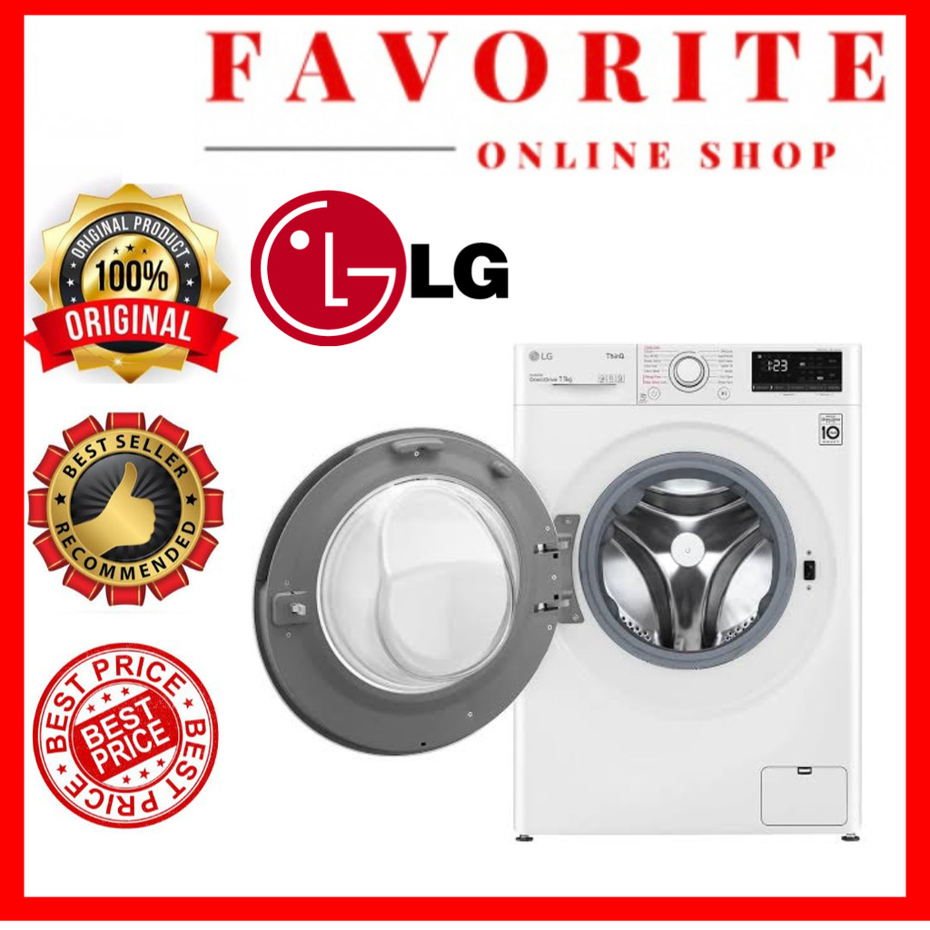 MESIN CUCI LG FRONT LOADING 11 KG  FV-1411S5WN