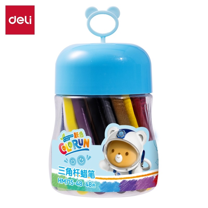 

Deli Krayon Plastik / Plastic Crayon colors produk mewarnai coloring product HM715