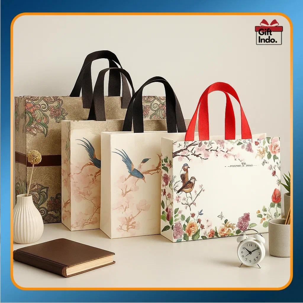 

Tas Spunbond / Goodie Bag Spunbond / Spoundbond Bag / Tas Belanja Spunbond Model Kotak Box Kantong Kain Souvenir | AS04