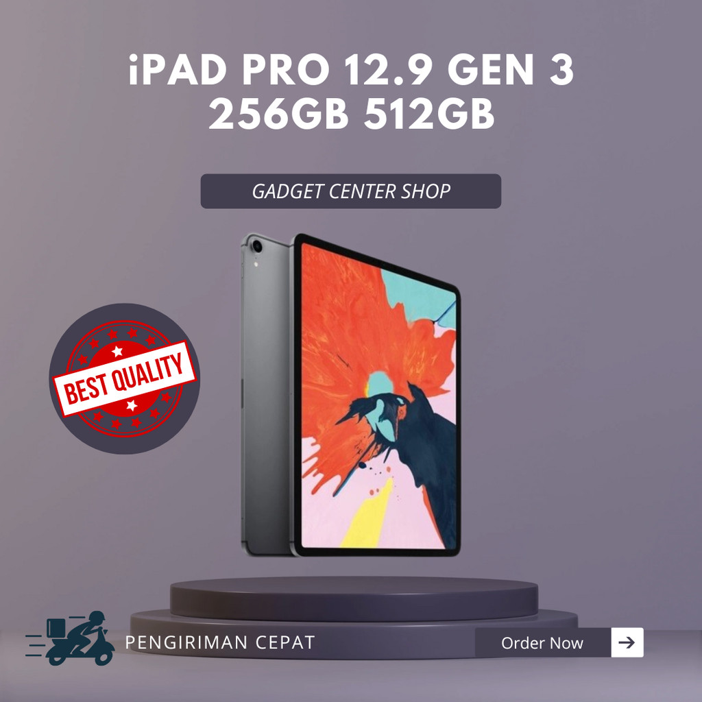 iPad Pro 12.9 GEN 3 2018 256GB 512GB Wifi Only Second Original | GADGET CENTER
