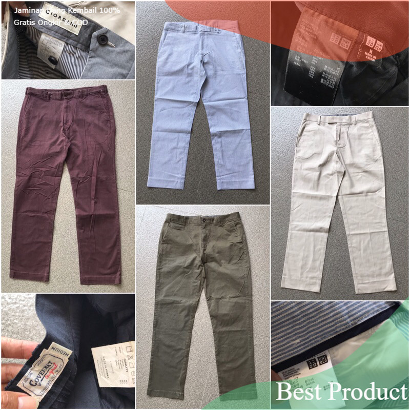 LONG PANTS CHINOS UNIQLO/ bigsize BIgsize super jumbo