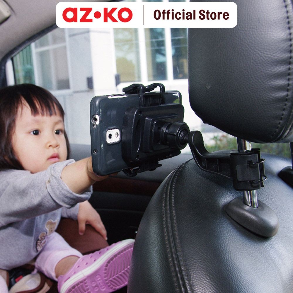 AZKO Hypersonic Holder Smartphone Headrest Mobil Hpa594-3 Tempat Penyangga Ponsel Aksesoris Holder H
