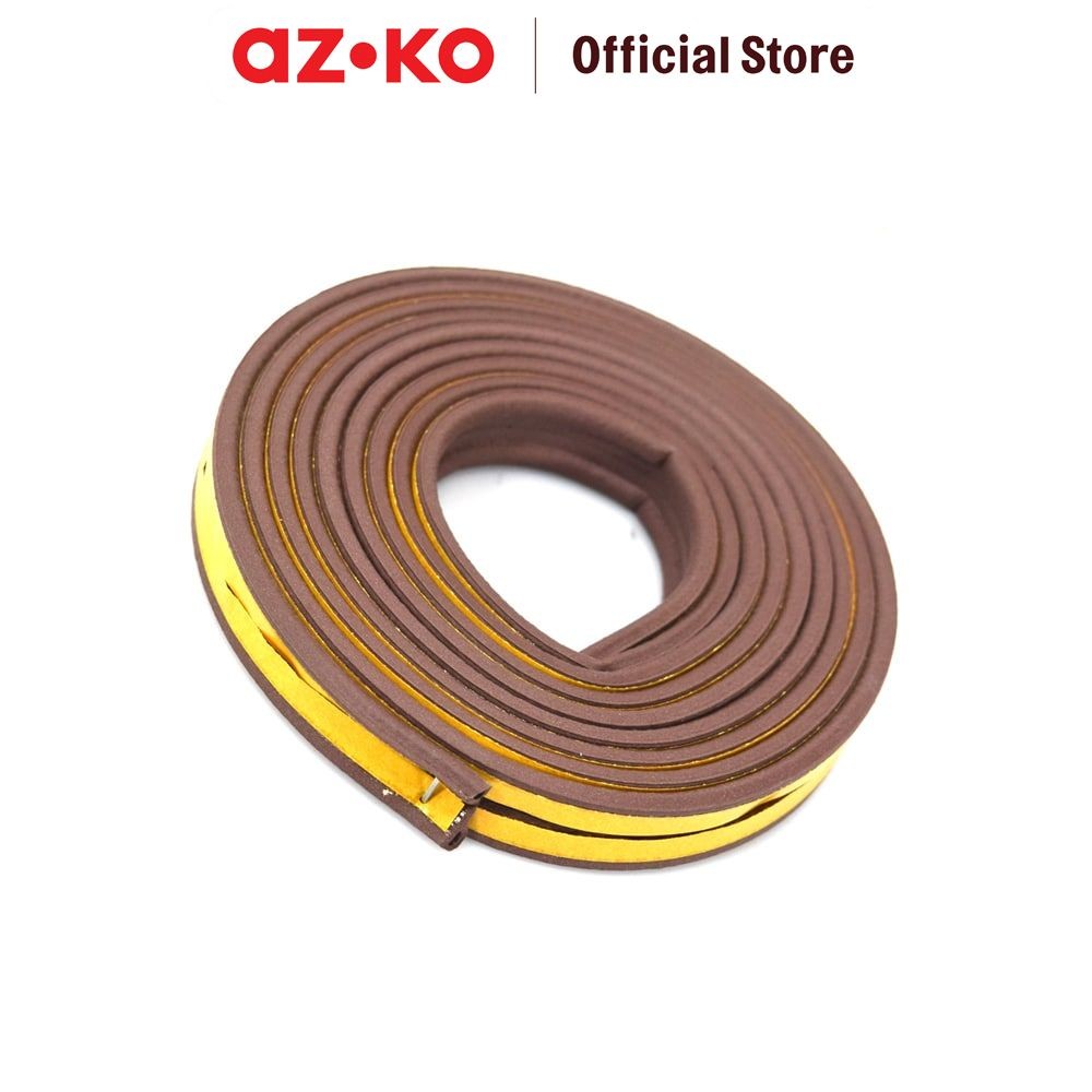 AZKO Weatherstrip Epdm 9x5.5 Mm - Cokelat Rubber Tape Lapisan Karet Penutup Jendela Dan Pintu Door A
