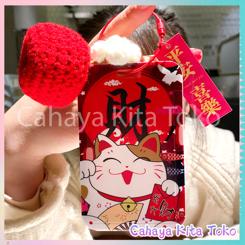 

ID CARD HOLDER/SARUNG KARTU/pesanan Hadiah Khusus/SUPPORT HARGA GROSIR/KUCING PELUKAN UANG YANG IMUT DAN BERUNTUNG