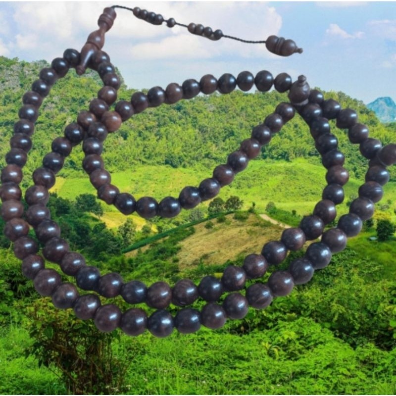Tasbih kayu Gaharu Wangi / Tasbih Kayu Gaharu Kalimantan Asli / Tasbih 99 / Tasbeh Gaharu