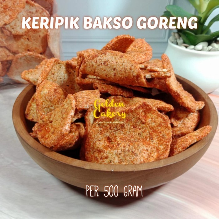 

[New]Promo KERIPIK KRIPIK BASRENG BAKSO GORENG PEDAS - 500gr