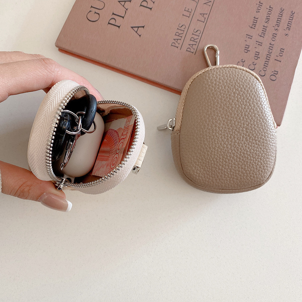 Case Airpods 4 Airpods Pro 2 Airpods Pro Casing Pelindung Airpods 1 2 3 Tas Headphone Oval Pola Leng