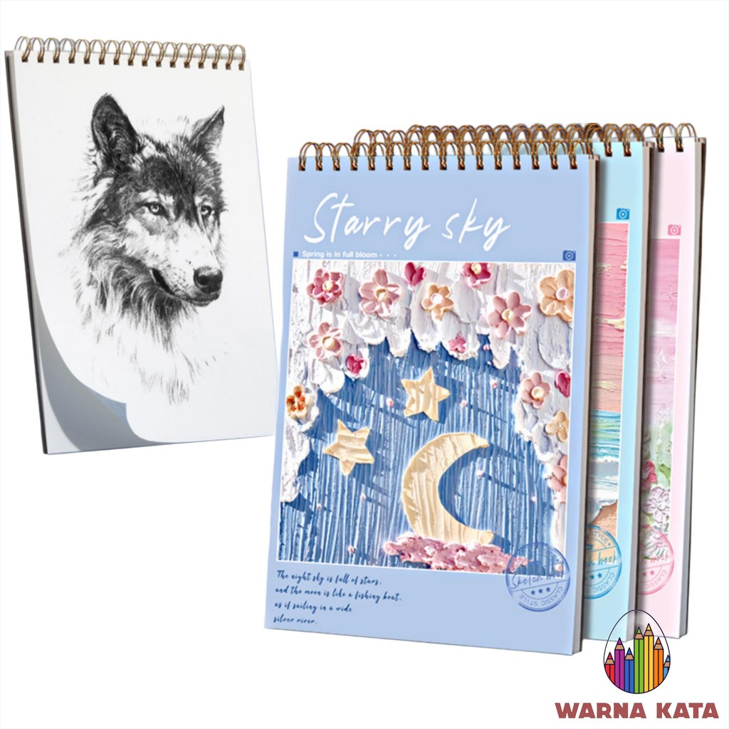 

MW005 Sketch Book Buku Gambar Menggambar Art Kesenian Warna Marker Sketsa Drawing Draw