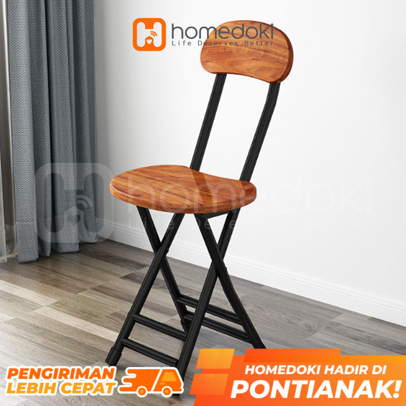 Kursi Lipat / Kursi Lipat Portable / Kursi Makan Lipat / Kursi Makan Kayu / Kursi Kayu Minimalis