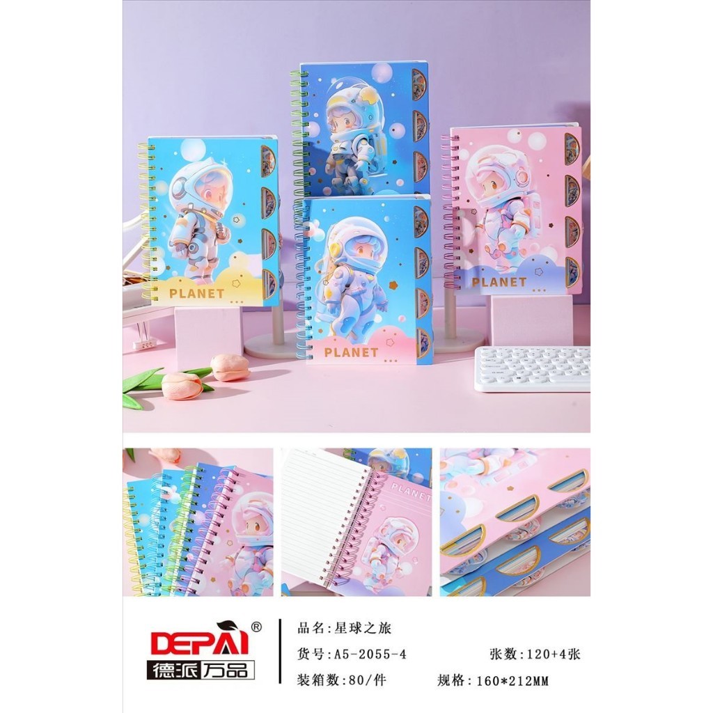 

BOBOMARTS JAKARTA NOTEBOOK A5 DEPAI 2055-4 ISI 120 LEMBAR SPIRAL AESTHETIC BUKU DIARY MOTIF KARTUN BUKU TULIS CATATAN MURAH