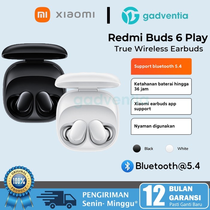 Airdots Mi Redmi Buds 3 Lite True Wireless Aiuds Eahone Xiaomi ORI - Buds 5 Sky Blue
